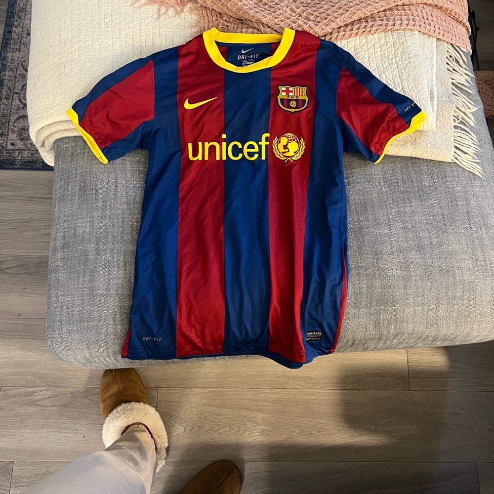 Nike Kids Barcelona Jersey - Red and Blue